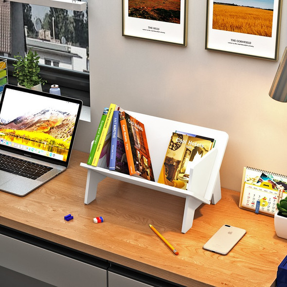 Desktop White Bookshelf, desk arrangement shelf put book shelving, small bookshelf