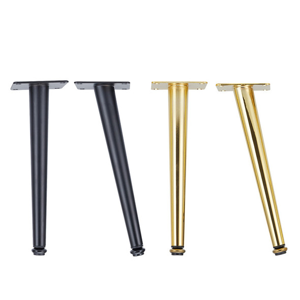4Pcs Furniture Legs Gold Black Adjustable Tapered Metal Feet for Table Sofa Cupboard Cabinet Stool Chair Feet Accessories