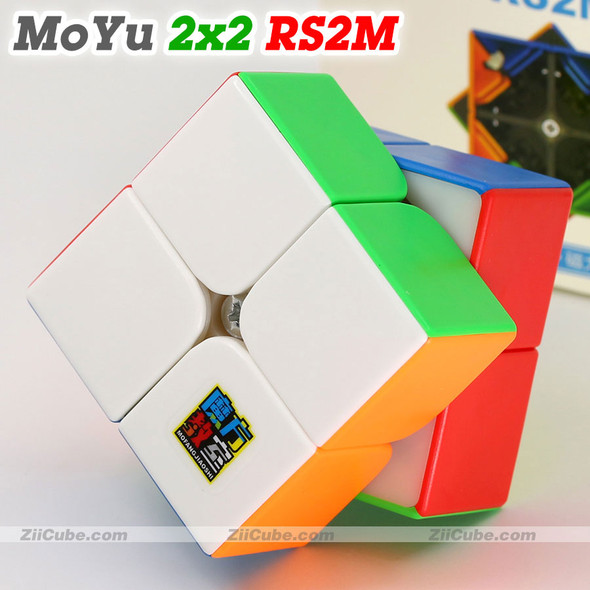 MoYu RS2M V2 Wholesale RS2M2023 2X2x2  Magnet Magnetic 2x2 Speed Magico Cubo Puzzles Professional Educational Toys Game For Kids