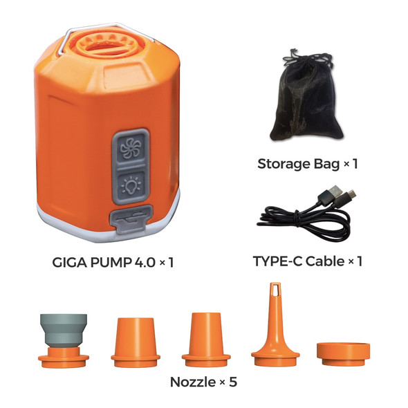 GIGA Pump 4.0 Mini Air Pump 4.2kPa Rechargeable Portable Air Pump with