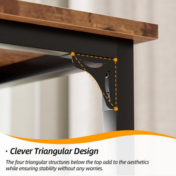 Bar table, coffee table, rectangular high top kitchen and dining table high table, sturdy metal frame, free shipping