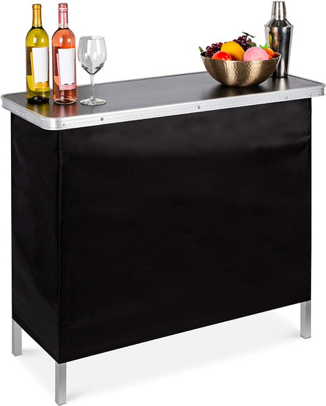 Portable Pop-Up Bar Table for Indoor, Outdoor, Party, Picnic, Tailgate bar table for home cocktail table tables