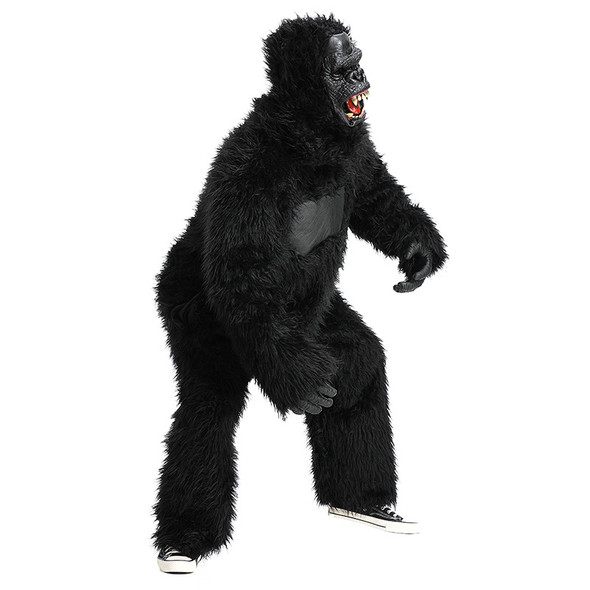 2024 New Arrival Adults Black Realistic Gorilla Mascot Costume