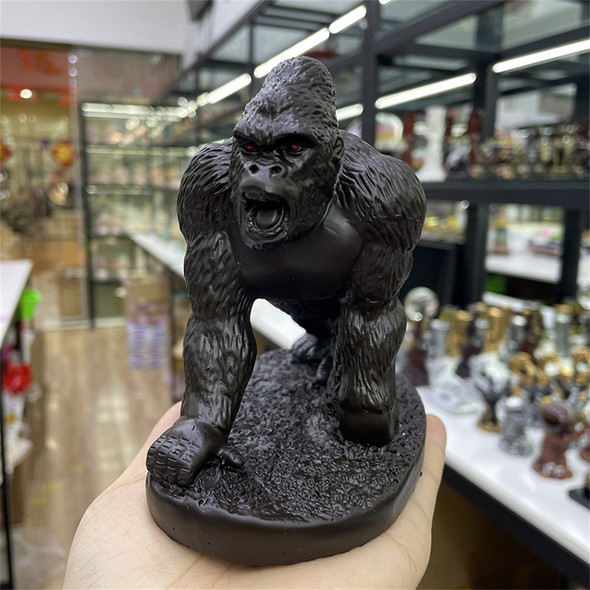 Roaring Gorilla Resin Crafts Ornament Crystal Ball Holder Sphere Display Stand Creative Office Desktop Home Decor Gifts