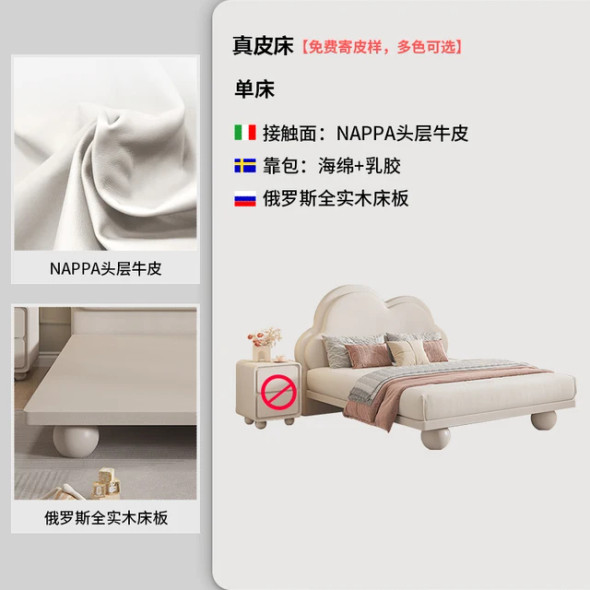 Small Double Children Beds Younger Girls Luxury Children Beds Boys Wooden Floor Modern Letto Bambini Kids Furniture YN50CB