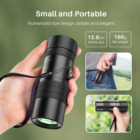 Monocular Phone Telescope 300x | Zoom Hiking Telescope Phone | Apexel