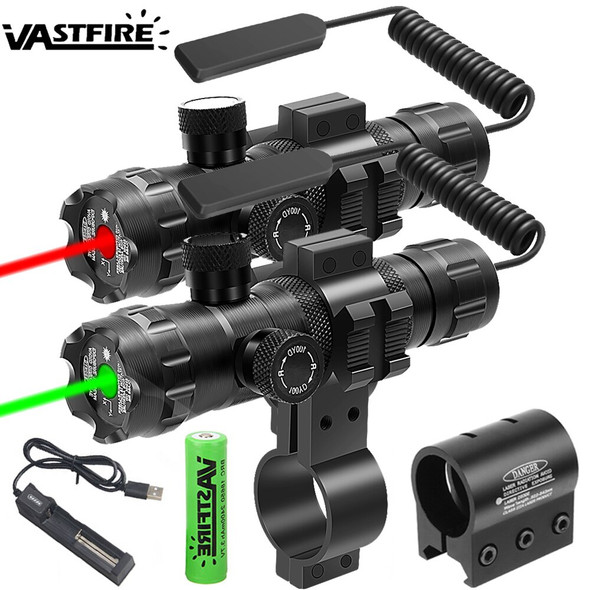 Tactical Hunting Red Green Dot Sight Scope 20mm Rail Adjustable Laser