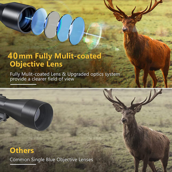 3-9x40 Compact Hunting Riflescope Optic Sight Crosshair Reticle Sniper 3-9x40 Compact Hunting Riflescope Optic Sight Crosshair Reticle Sniper