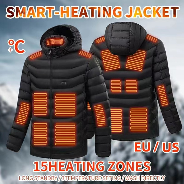 Heated Jacket Men Women Winter Warm USB Heating Jackets Coat Smart