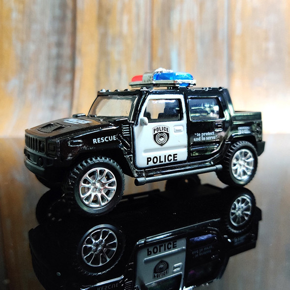 1:43 Diecast Alloy Police Car Models Pull Back Car Toys Off-road Vehicle Kids Learning Toys Boy Toys Children Collection Gifts