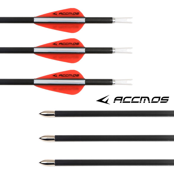 12pcs Archery Carbon Arrow Id4.2mm Shaft 27/28/29/30inch