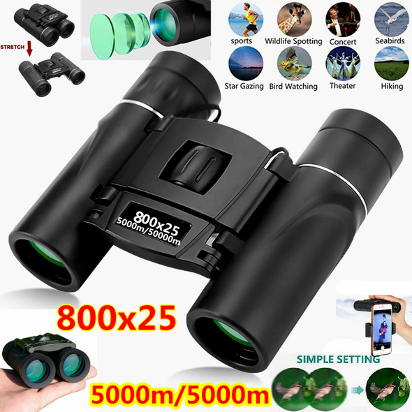 Binoculars Telescope 800X25 HD Powerful 5000m/50000m Long Range