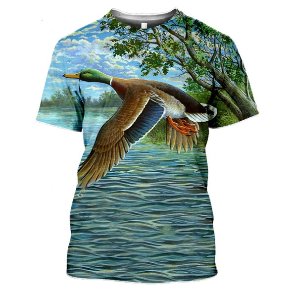 New 3d Printing Harajuku T shirt Summer Animal Hunting Partridge New 3d Printing Harajuku T shirt Summer Animal Hunting Partridge