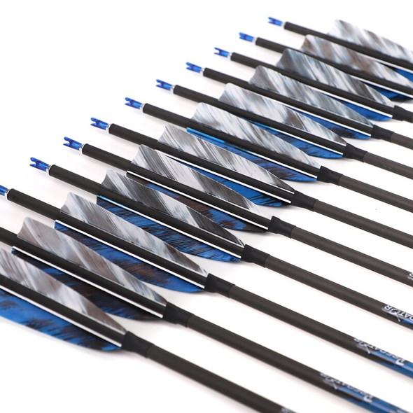 6/12pcs ID6.2mm 32inch Pure Carbon Arrows Spine 250&mdash;800 With