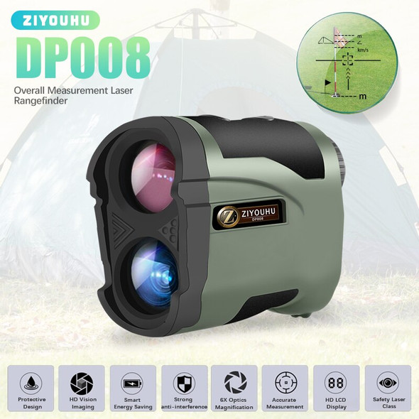 1200M Outdoor Sports Golf Rangefinder with Slope Compensate 6X Laser