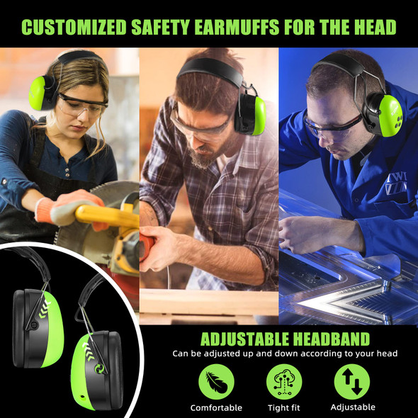 Hearing Protection Music Headphones Bluetooth 5.0 Safety Headset Noise Hearing Protection Music Headphones Bluetooth 5.0 Safety Headset Noise