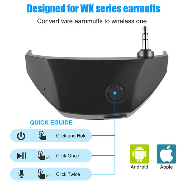 Bluetooth Adapter for Walker's Electronic Shooting Earmuffs Ear