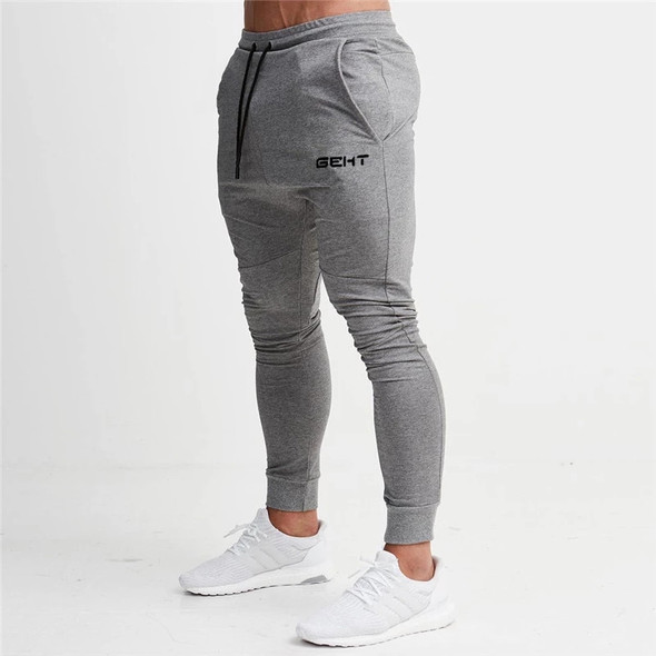 2021 Geht Brand Casual Skinny Pants Mens Joggers Sweatpants Fitness