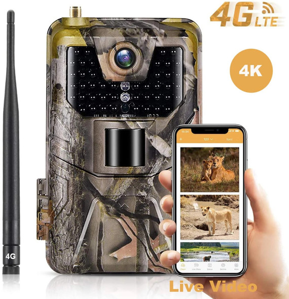 Hc900pro-4k/2k Live Video App Trail Camera Cloud Service 4g Cellular