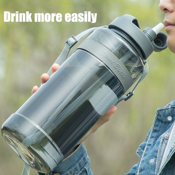 New 3 Liter Portable Sport Water Bottle With Straw Gym Drinking Bottle