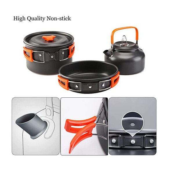 Camping Cooking Set Outdoor Aluminum Lightweight Equipment Camping Camping Cooking Set Outdoor Aluminum Lightweight Equipment Camping
