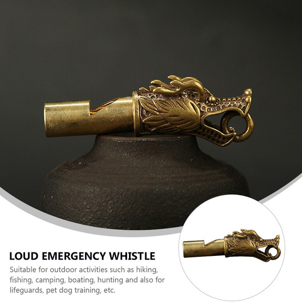 2pcs Brass Emergency Loud Sound Whistle Keychain Sports Teacher Gifts|