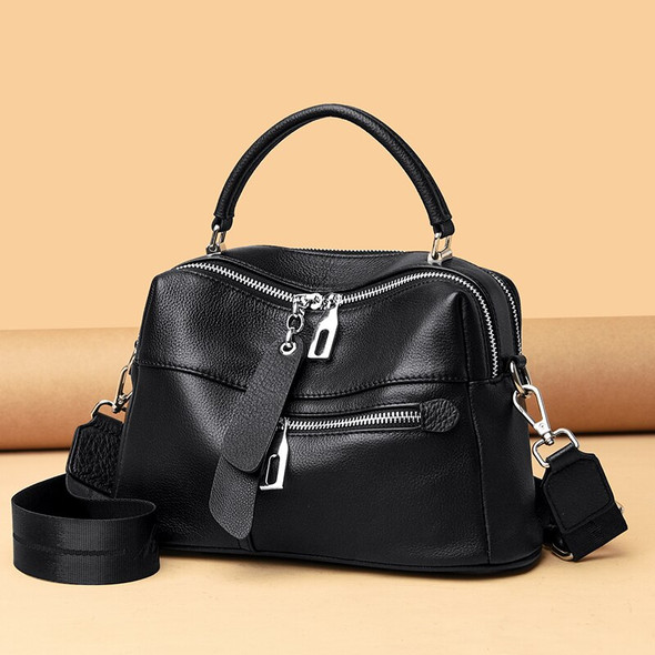 High Quality Cowhide Shoulder Bag for Women messenger Bags Ladies Soft Genuine Leather Handbag Purse Female Casual Crossbody Bag