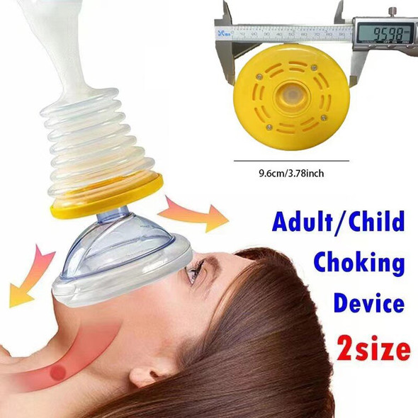 First Aid Choking Mask Rescue Device Adults & Children 2 Size Choking