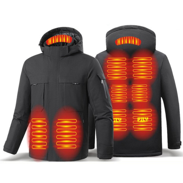 2023 Heated Jacket Men Women Winter Ski Coat Hooded USB Electrical 9