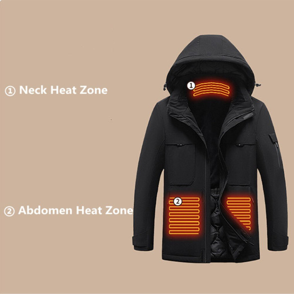 2023 Heated Jacket Men Women Winter Ski Coat Hooded USB Electrical 9
