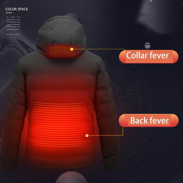 2023 Winter New Intelligent Heating Charge Coat Ski Suit USB Constant