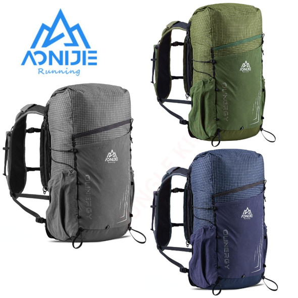 Aonijie C9111 30l Gray Blue Green Sports Running Off-road Backpack