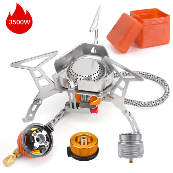 WindProof Camping Gas Stove Outdoor Tourist Burner Strong Fire Heater