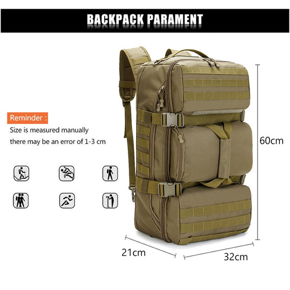 Travel Backpack Tactical Bag Waterproof Hiking Rucksack Outdoor Nylon