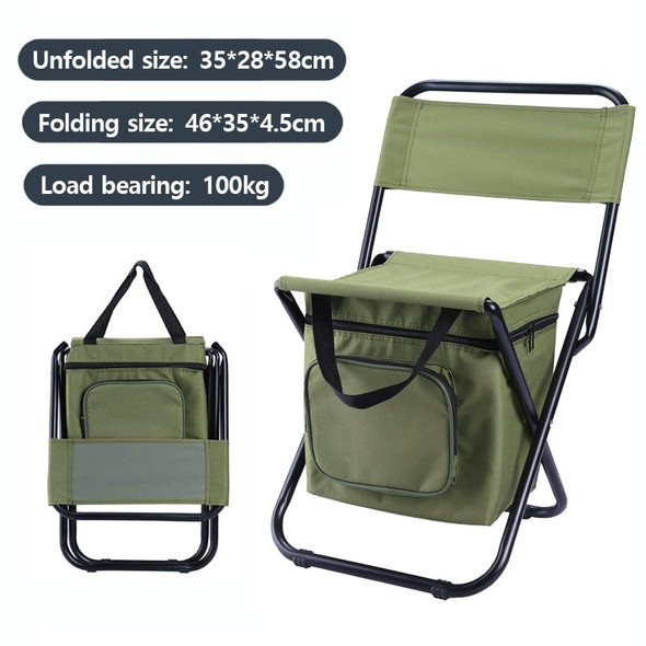 Outdoor Portable Folding Chair 2 in 1 Multifunctional Camping Fishing