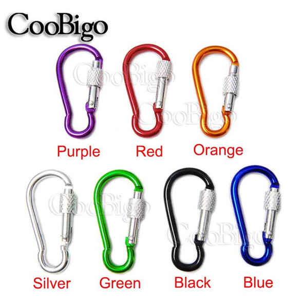 Climbing Snap Hook Carabiner Clip Button D Ring Buckle Spring Paracord