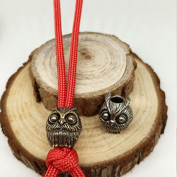1pc Owl Knife Beads Pendant Outdoor Tools EDC Paracord Beads Pendant