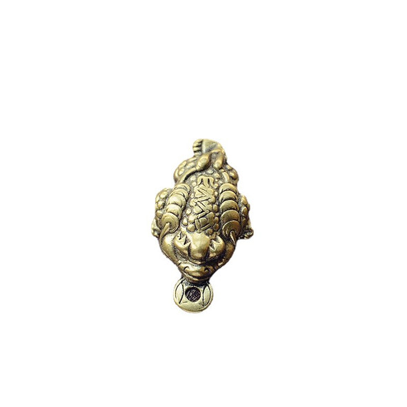 Toad Casting Mini Animal 3D Figurine Retro Style Metal Sculpture
