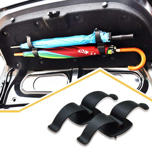 1pair Umbrella Holder Trunk Organizer Car Rear Trunk Mounting Bracket