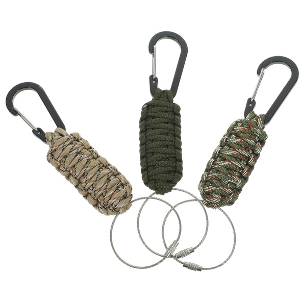 3 Pcs Outdoor Key Chain Men Keychains Carabiner Pendant Lanyard