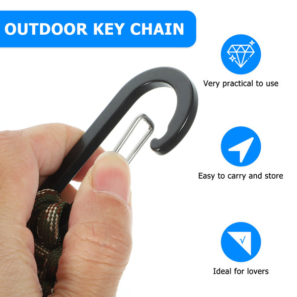 3 Pcs Outdoor Key Chain Men Keychains Carabiner Pendant Lanyard