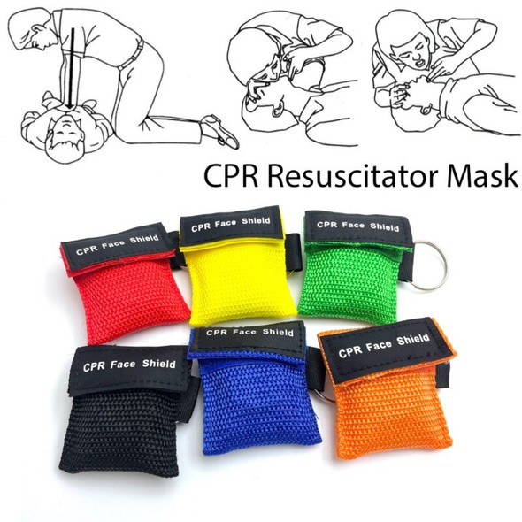 First Aid Face Mask Shield Disposable CPR Resuscitator Mask Breathing
