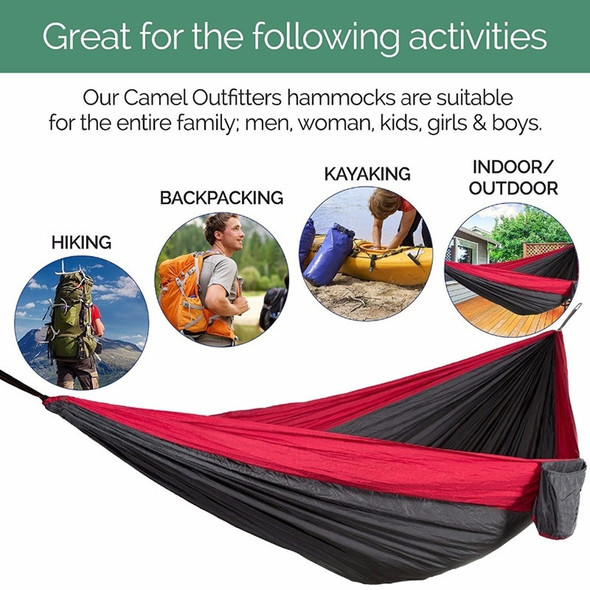 Nylon Color Matching Hammock Outdoor Camping Ultra Light Portable Nylon Color Matching Hammock Outdoor Camping Ultra Light Portable