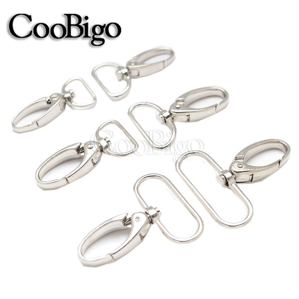 5pcs Swivel Lobsster Clasp Lanyard Snap Hook Metal Bags Strap Buckles