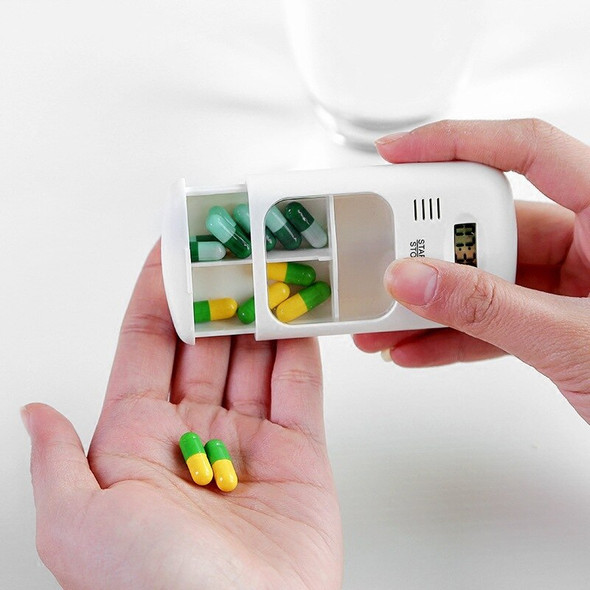 Pill Case Mini Portable Reminder Drug Box Storage Plastic Pill Box