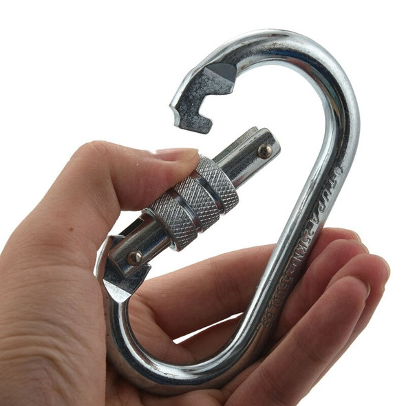 6X O Shape 25KN Alloy Steel Safety Buckle Professional Rock Climbing