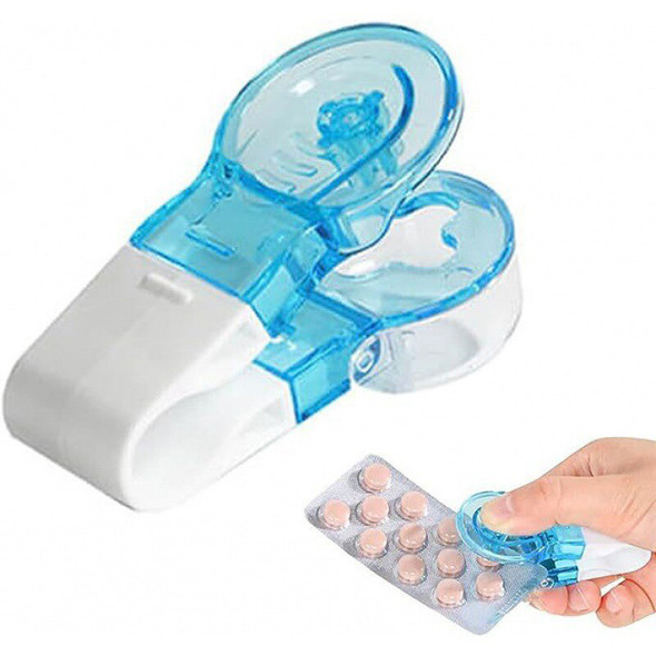 2Pcs Portable Pill Taker Tablets Blister Pack Opener Pill Dispenser