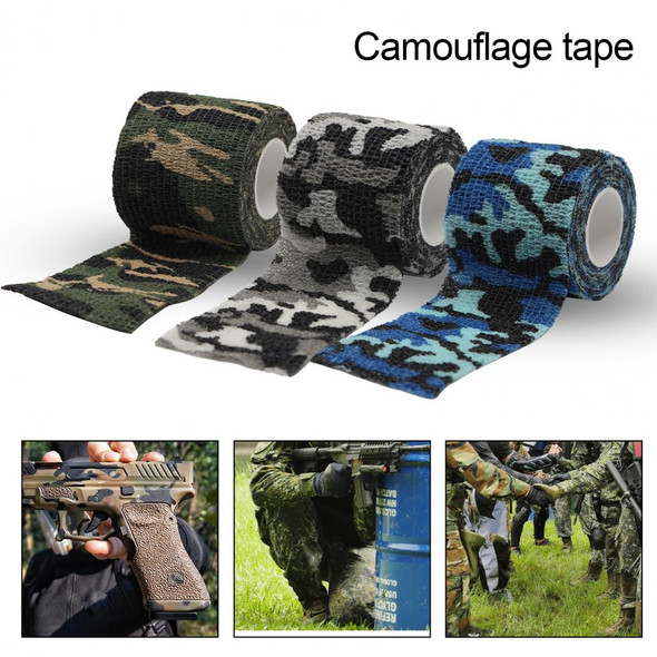 1 Roll Camouflage Tape Useful Anti scratches Elastic Self Adhesive