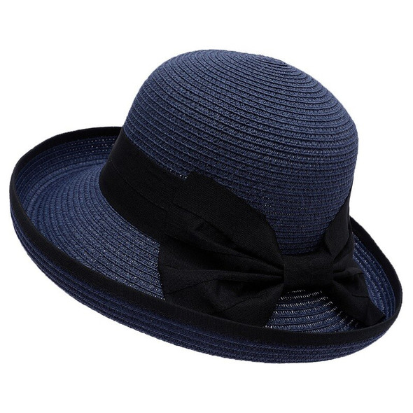 British Style Summer Straw Hat Womens Sun Hat Bowknot White Black Pink British Style Summer Straw Hat Womens Sun Hat Bowknot White Black Pink