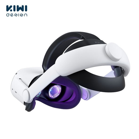 KIWI design For Oculus Quest 2 Comfort Adjustable Head Strap Increase Supporting Improve Comfort-Virtual For VR Accessories